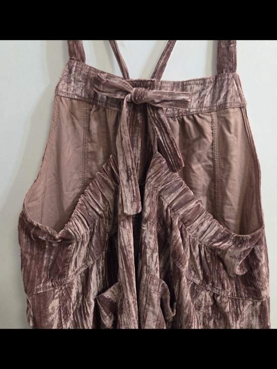 NATURAL LIFE Pants - NATURAL LIFE Dusty Mauve Velvet Overalls with Tag